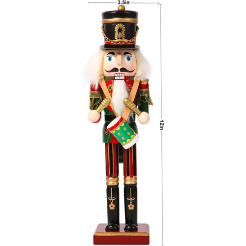 🎄🎁 50% OFF Christmas SALE! 🔥 Wooden Nutcracker Soldiers – 4PCS 30CM Hand Painted Set ✨