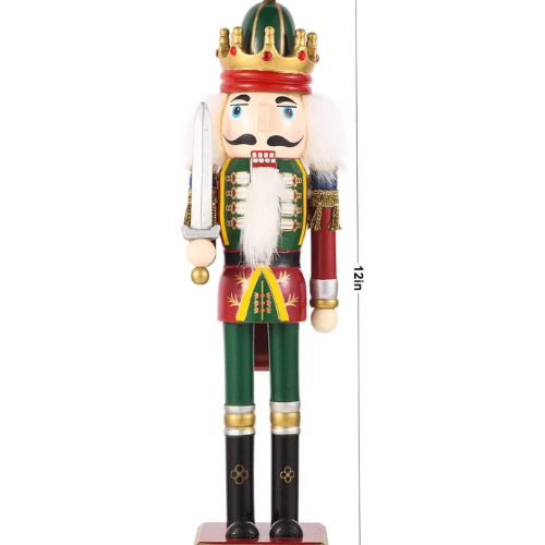 🎄🎁 50% OFF Christmas SALE! 🔥 Wooden Nutcracker Soldiers – 4PCS 30CM Hand Painted Set ✨