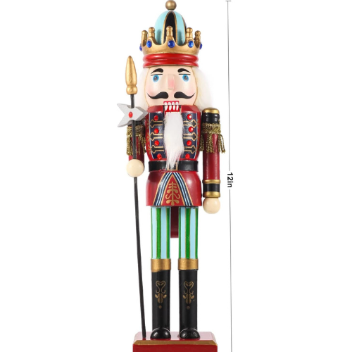 🎄🎁 50% OFF Christmas SALE! 🔥 Wooden Nutcracker Soldiers – 4PCS 30CM Hand Painted Set ✨
