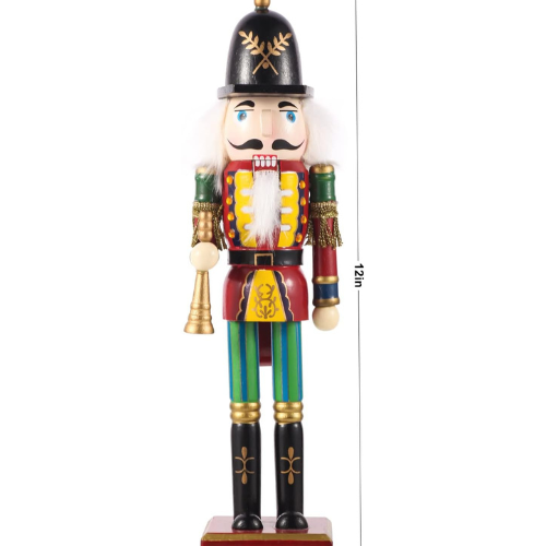 🎄🎁 50% OFF Christmas SALE! 🔥 Wooden Nutcracker Soldiers – 4PCS 30CM Hand Painted Set ✨