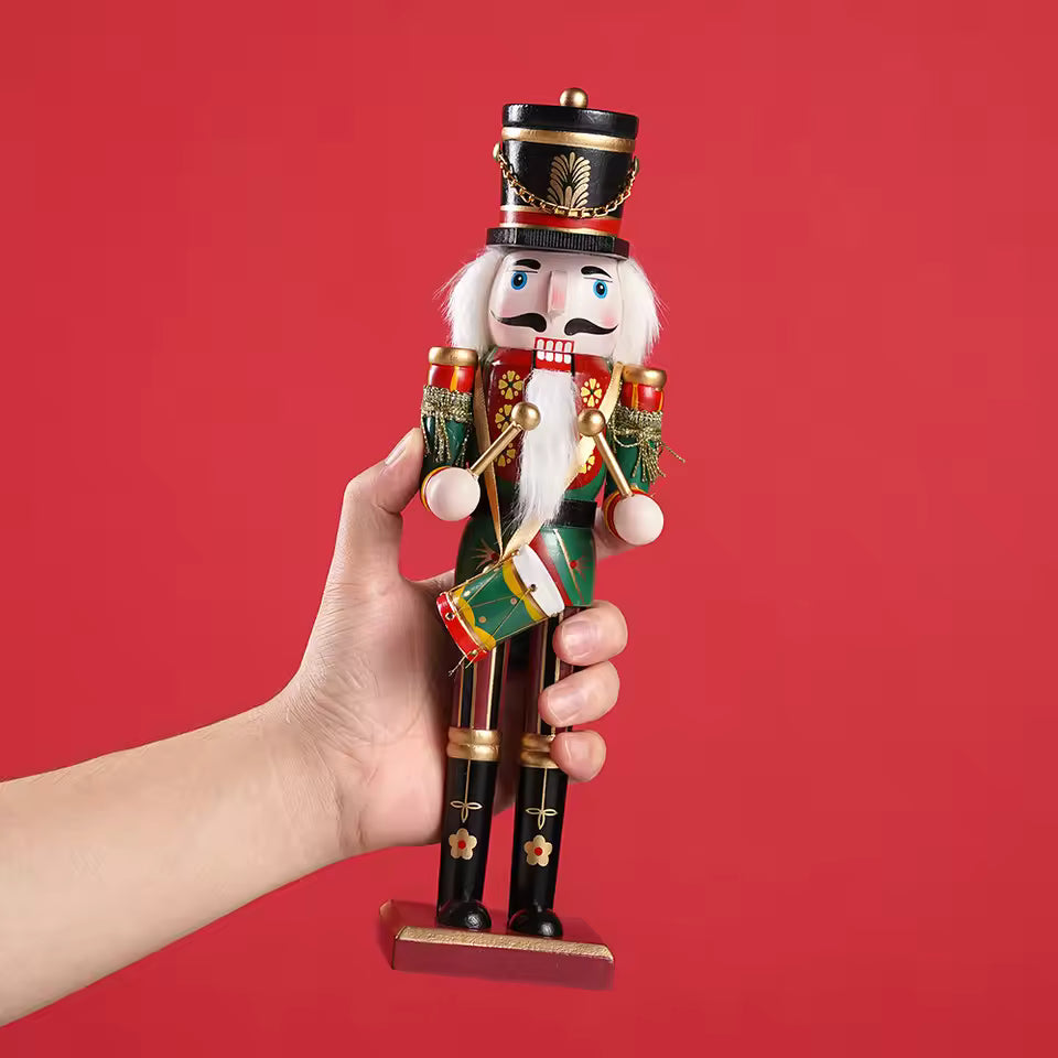 🎄🎁 50% OFF Christmas SALE! 🔥 Wooden Nutcracker Soldiers – 4PCS 30CM Hand Painted Set ✨